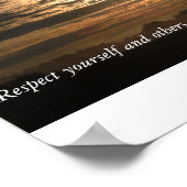 Respecteer uzelf en anderen zullen reageren.. poster (Hoek)