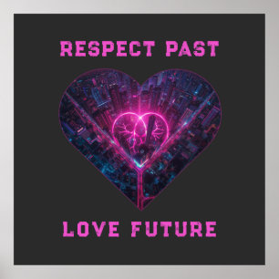 Respecteer Verleden, Liefde Toekomst Design Poster