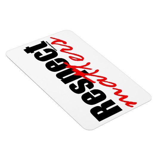 Respecteer zaken magneet (Rechterzijde)