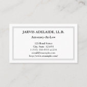 Respecteerbaar, conservatief en gewoon Visitekaart Visitekaartje (Voorkant)