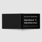 Respecteerbaar en elegant begrafenisgastboek gastenboek (Volledig)