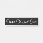 Respecteerbaar en elegant "Gelieve niet in te voer Deurbordje (Voorkant)