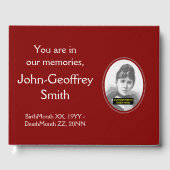 Respecteerbaar en elementair begrafenis/Memorial G Gastenboek (Voorkant)