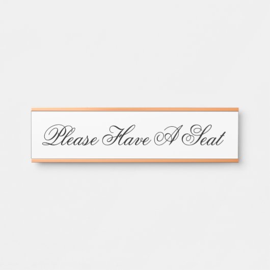 Respecteerbaar en klasje "Alsjeblieft, heb een sto Deurbordje (Voorkant)