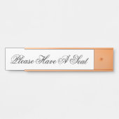 Respecteerbaar en klasje "Alsjeblieft, heb een sto Deurbordje (Voorkant)