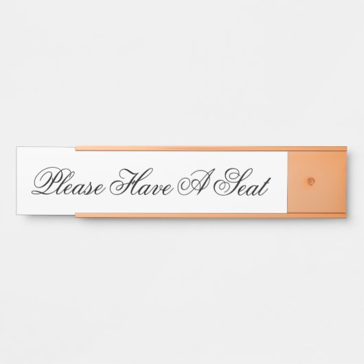 Respecteerbaar en klasje "Alsjeblieft, heb een sto Deurbordje (Voorkant)