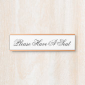 Respecteerbaar en klasje "Alsjeblieft, heb een sto Deurbordje (Voorkant)
