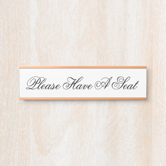 Respecteerbaar en klasje "Alsjeblieft, heb een sto Deurbordje (Voorkant)