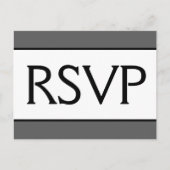 Respecteerbaar en luxe "RSVP"-Briefkaart Briefkaart (Voorkant)
