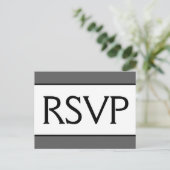 Respecteerbaar en luxe "RSVP"-Briefkaart Briefkaart (Staand voorkant)