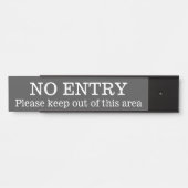 Respecteerbaar en schoon "GEEN INVOER" Deurbordje (Voorkant)