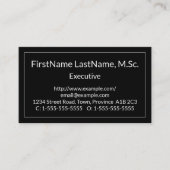 Respecteerbaar, fundamenteel Visitekaartje (Voorkant)