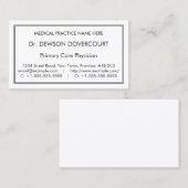 Respecteerbaar, Humble Visitekaartje (Voorkant / Achterkant)