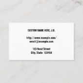 Respecteerbaar, juridisch professioneel Visitekaar Visitekaartje (Achterkant)