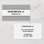 Respecteerbaar, juridisch professioneel Visitekaar Visitekaartje (Voorkant / Achterkant)