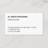 Respecteerbaar, Neutraal, en Collectief Visitekaar Visitekaartje (Voorkant)