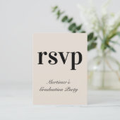 Respecteerbaar "rsvp"-Briefkaart Briefkaart (Staand voorkant)