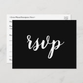 Respecteerbaar "rsvp"-Briefkaart Briefkaart (Voorkant / Achterkant)