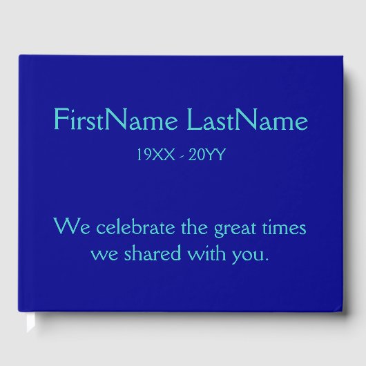 Respecteerbare en Basis Sympathisanten Guestbook Gastenboek (Voorkant)