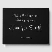 Respecteerbare en elegante condoleangids gastenboek (Voorkant)