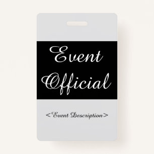 Respecteerbare "Event Official Badge" Badge