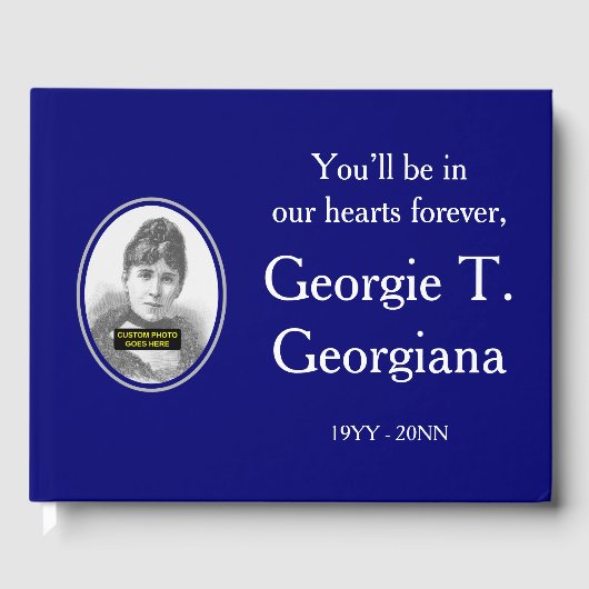 Respecteerbare, minimale herinneringsgids gastenboek (Voorkant)