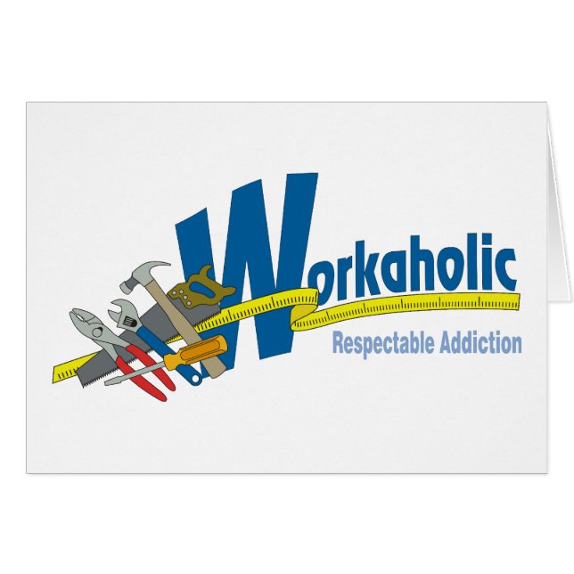 Respecteerbare workholic uitspraak (Voorkant Horizontaal)