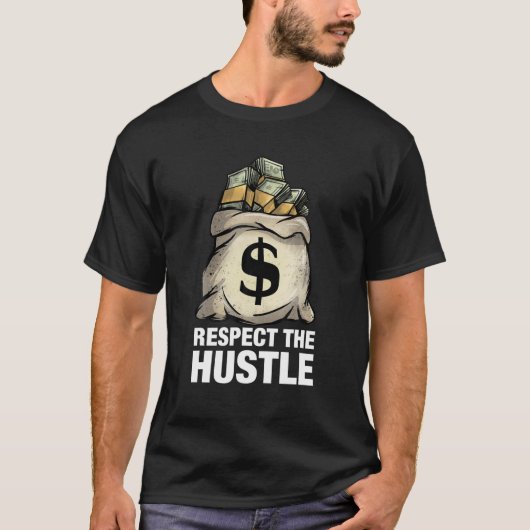 RESPECTEREN VAN DE HUSTPEL MET Geldzak T-shirt (Voorkant)