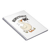 Respectvol, Nee - Spiral Notebook Notitieboek (Rechterzijde)