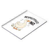 Respectvol, Nee - Spiral Notebook Notitieboek (Linkerzijde)