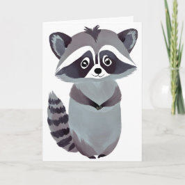 Respectvolle Wasbeer | Cute Dier Aquarel Kaart
