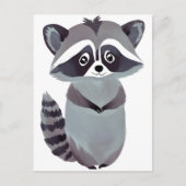 respectvolle wasbeer | Leuke dierlijke Waterverf Briefkaart (Voorkant)