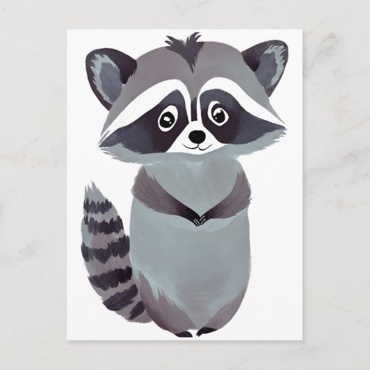 respectvolle wasbeer | Leuke dierlijke Waterverf Briefkaart (Voorkant)