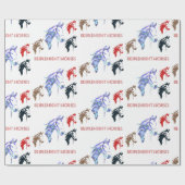 respendante paarden cadeaupapier (Vlak)