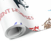 respendante paarden cadeaupapier (Rol Hoek)