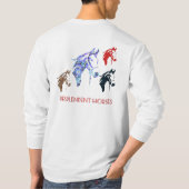 respendante paarden t-shirt (Achterkant)