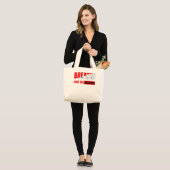Respira y encuentra el equilibrio grote tote bag (Voorkant (model))