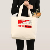 Respira y encuentra el equilibrio grote tote bag (Voorkant (product))