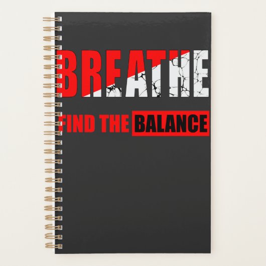 Respira y encuentra el equilibrio  planner (Voorkant)