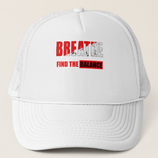 Respira y encuentra el equilibrio trucker pet (Voorkant)