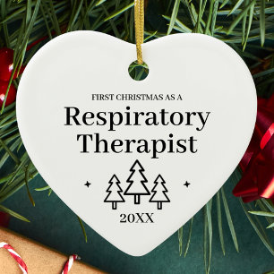Respiratoir Therapeut Nieuw Baantje Kerst Keramisch Ornament