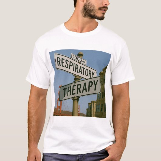 RESPIRATOIRE STRAATTEKENS T-SHIRT (Voorkant)