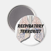 Respiratoire terrorist magneet (Voorkant / Achterkant)