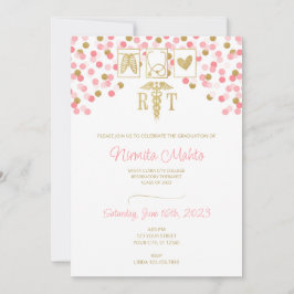 Respiratoire therapeut afstuderen-uitnodiging kaart