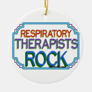 Respiratoire Therapiers Rock Keramisch Ornament
