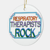 Respiratoire Therapiers Rock Keramisch Ornament (Links)