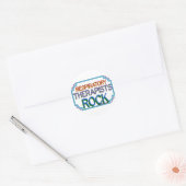 Respiratoire Therapiers Rock Ronde Sticker (Envelop)