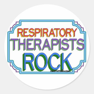 Respiratoire Therapiers Rock Ronde Sticker
