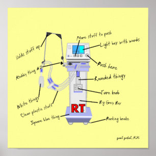 Respiratoire Therapist Funny Poster "The Vent"