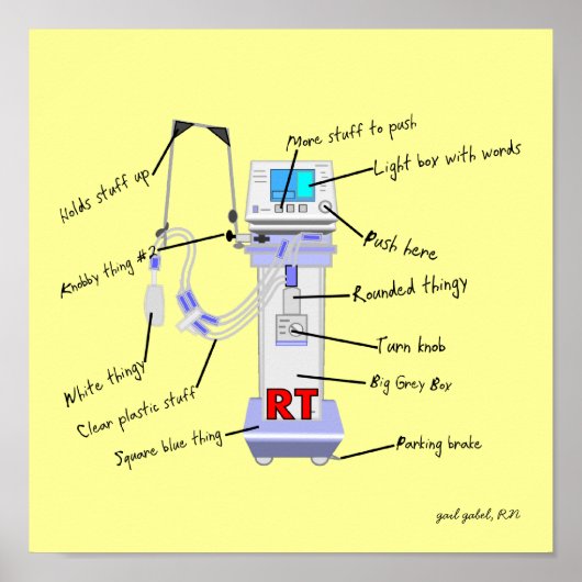 Respiratoire Therapist Funny Poster "The Vent" (Voorkant)